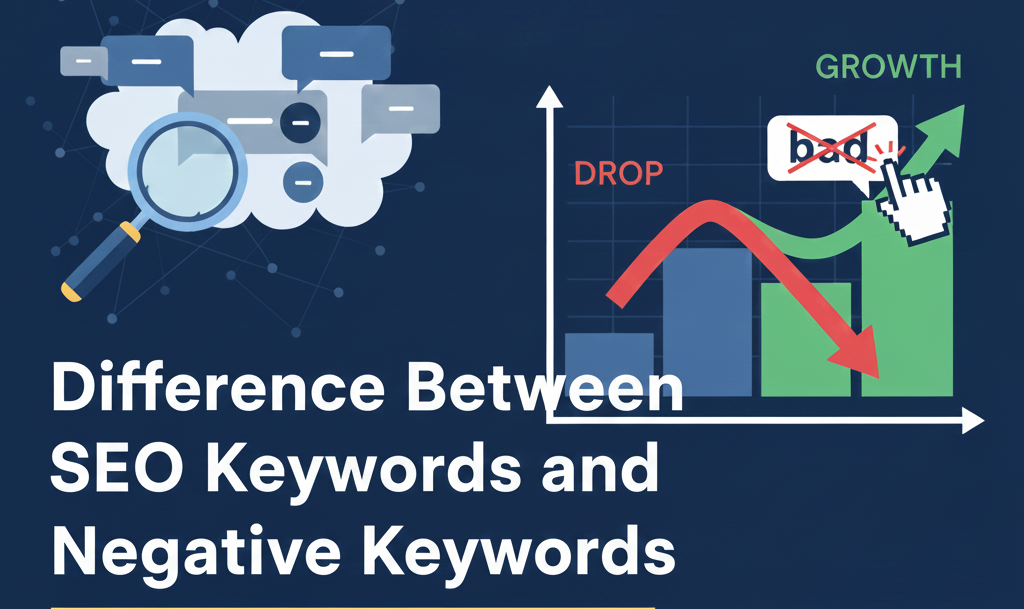 Difference between SEO and negative keywords 